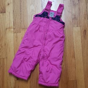 ZeroXposure Snow Bibs Pink Coveralls size 12m